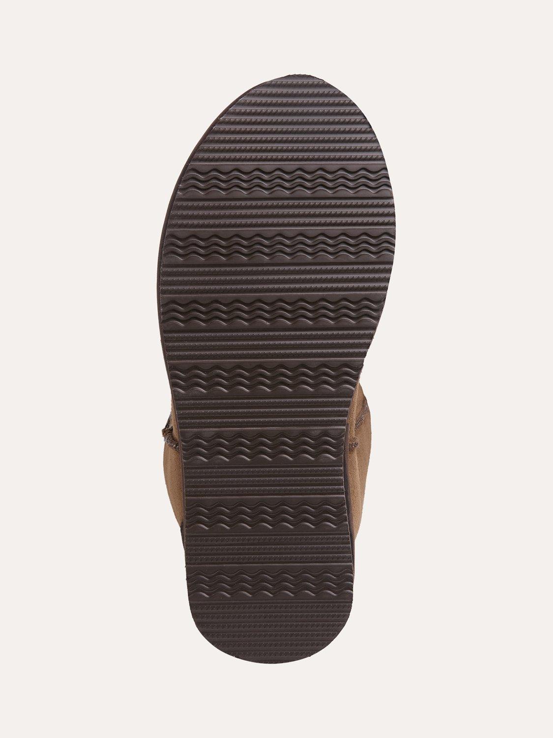 Product image 5 of 5, which shows Celtic & Co. Sheepskin Slipper Boots, Khaki, 7