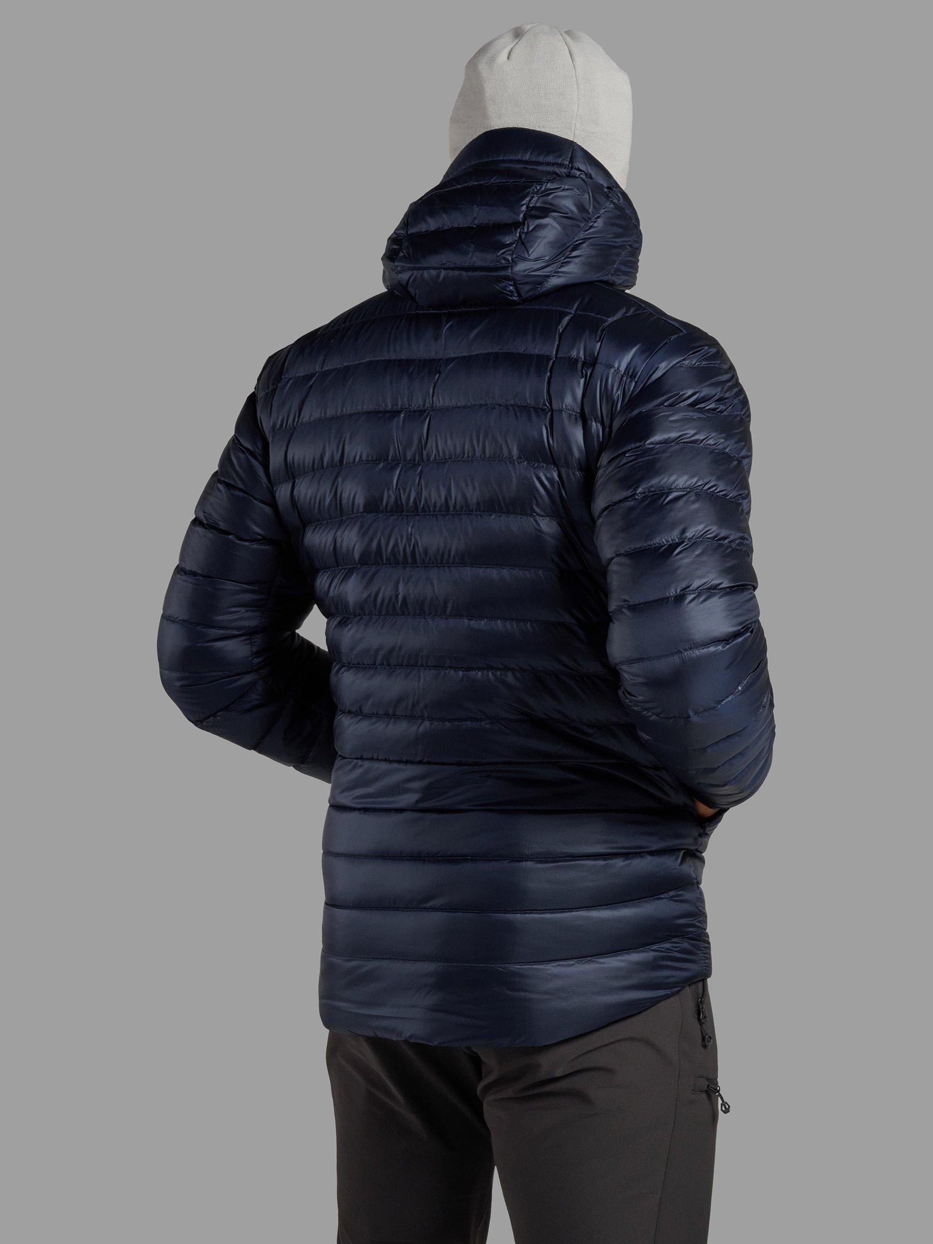 Product image 2 of 9, which shows Men's Anti Freeze Hooded Down Jacket, Eclipse Blue, S