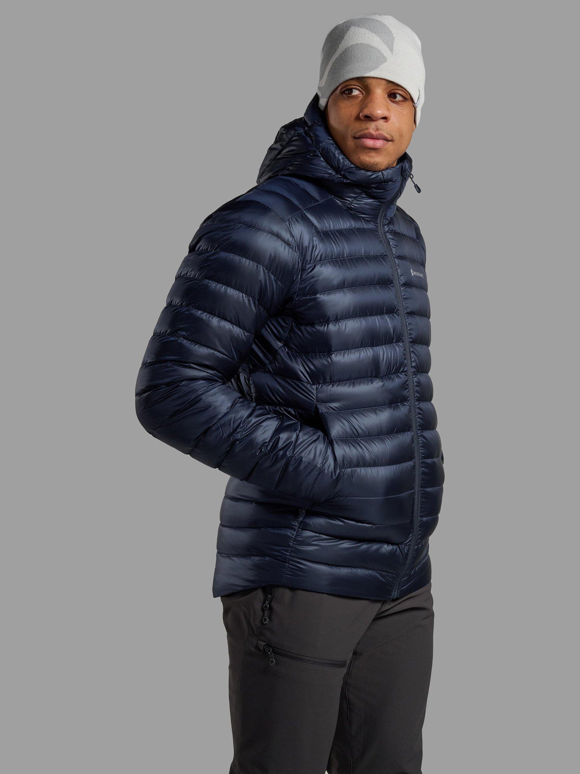 Product image 4 of 9, which shows Men's Anti Freeze Hooded Down Jacket, Eclipse Blue, S