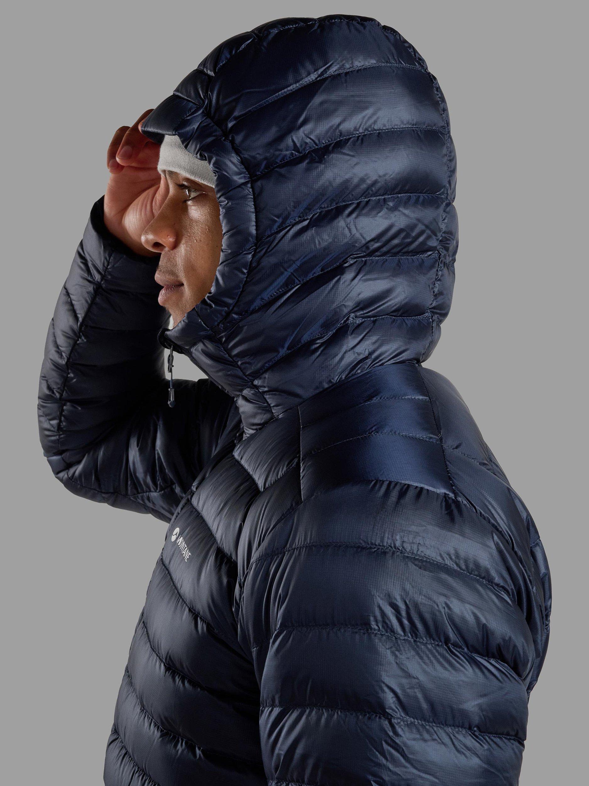 Product image 6 of 9, which shows Men's Anti Freeze Hooded Down Jacket, Eclipse Blue, S