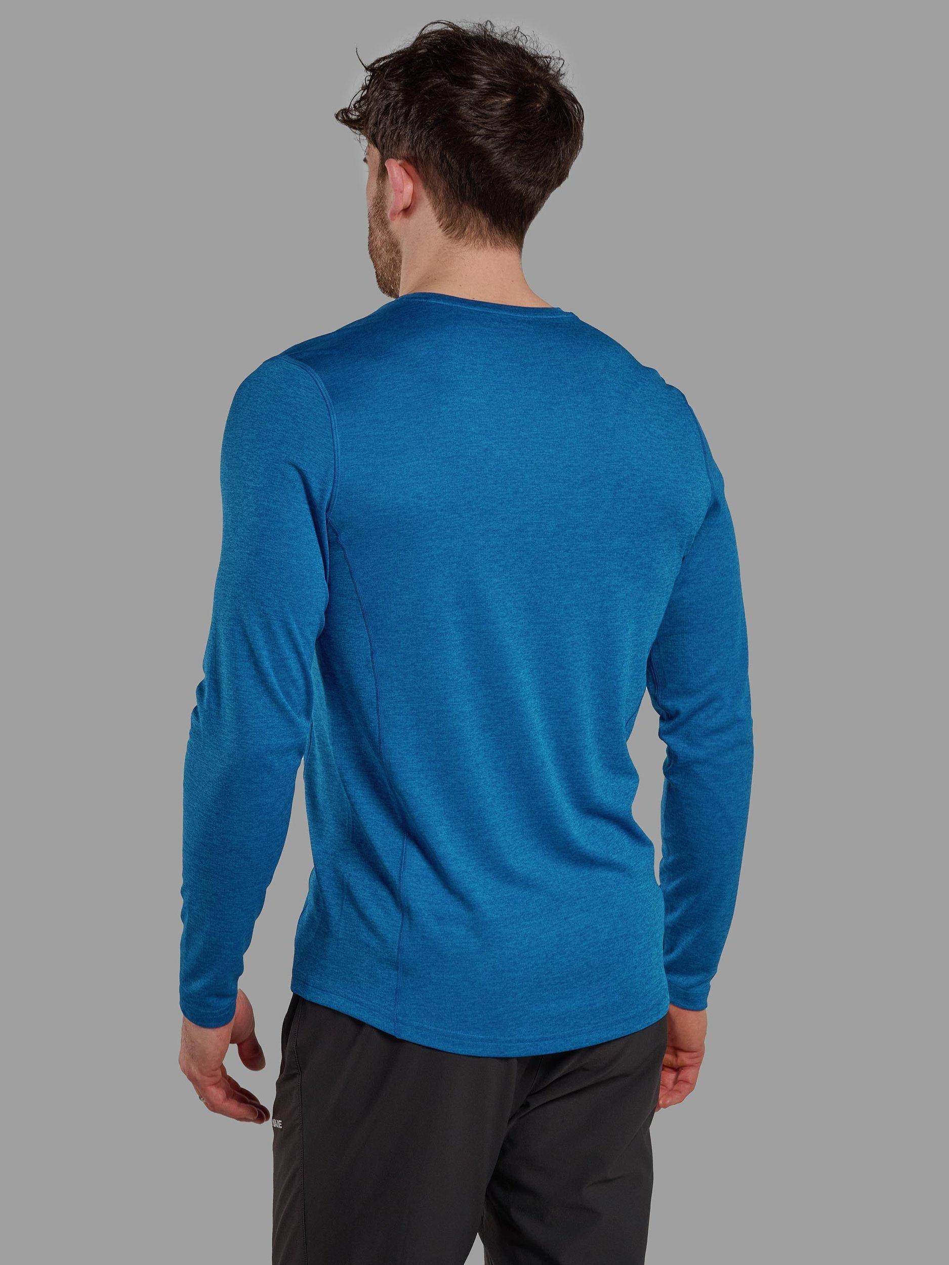 Product image 2 of 3, which shows Montane Dart Long Sleeve T-Shirt, Neptune Blue, XS