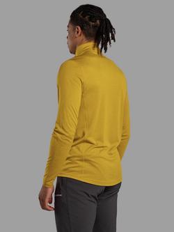Montane Dart Zip Neck Baselayer - view 2, Ginkgo Gold