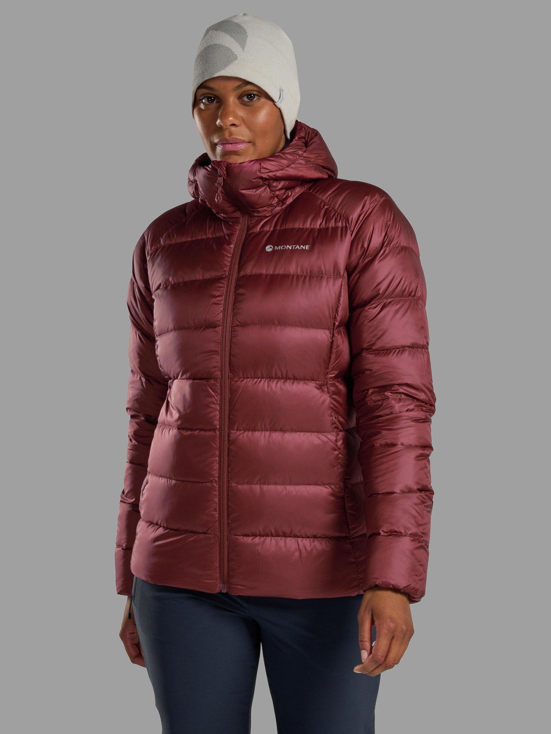 Product image 1 of 11, which shows Montane Women's Anti Freeze XT Hooded Down Jacket, Sumac, 8