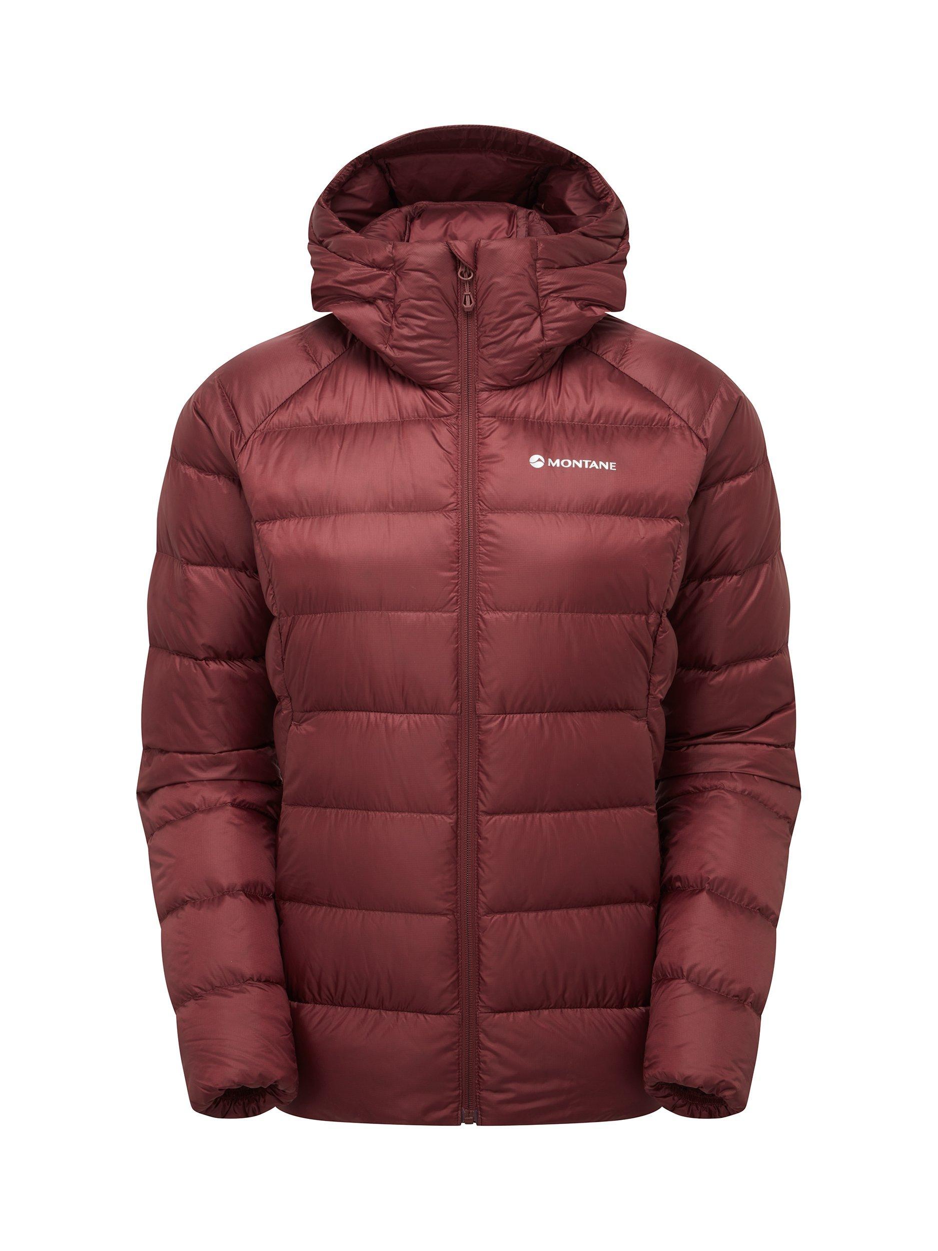 Product image 3 of 11, which shows Montane Women's Anti Freeze XT Hooded Down Jacket, Sumac, 8