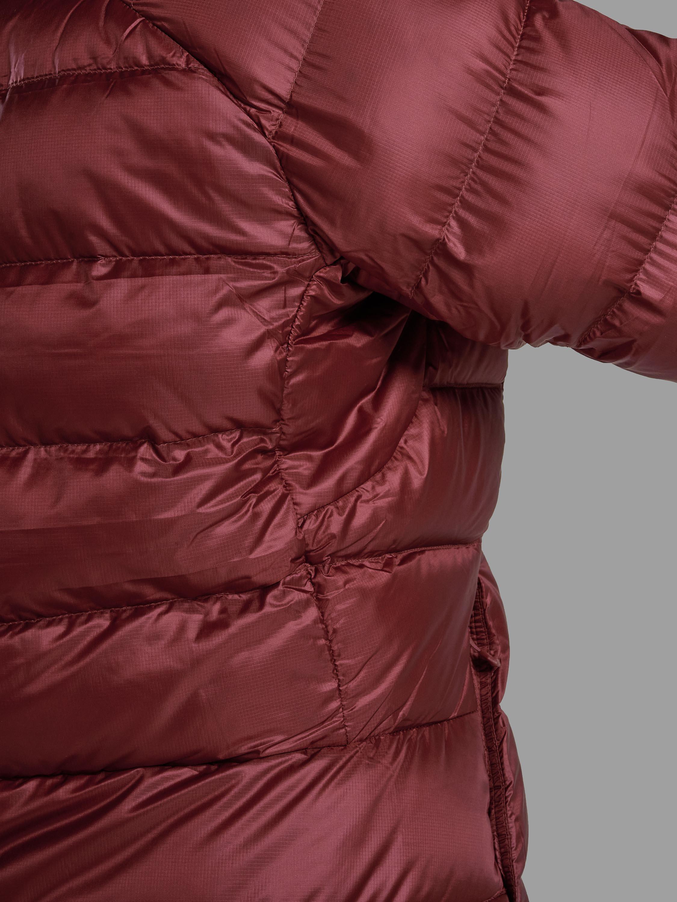 Product image 5 of 11, which shows Montane Women's Anti Freeze XT Hooded Down Jacket, Sumac, 8