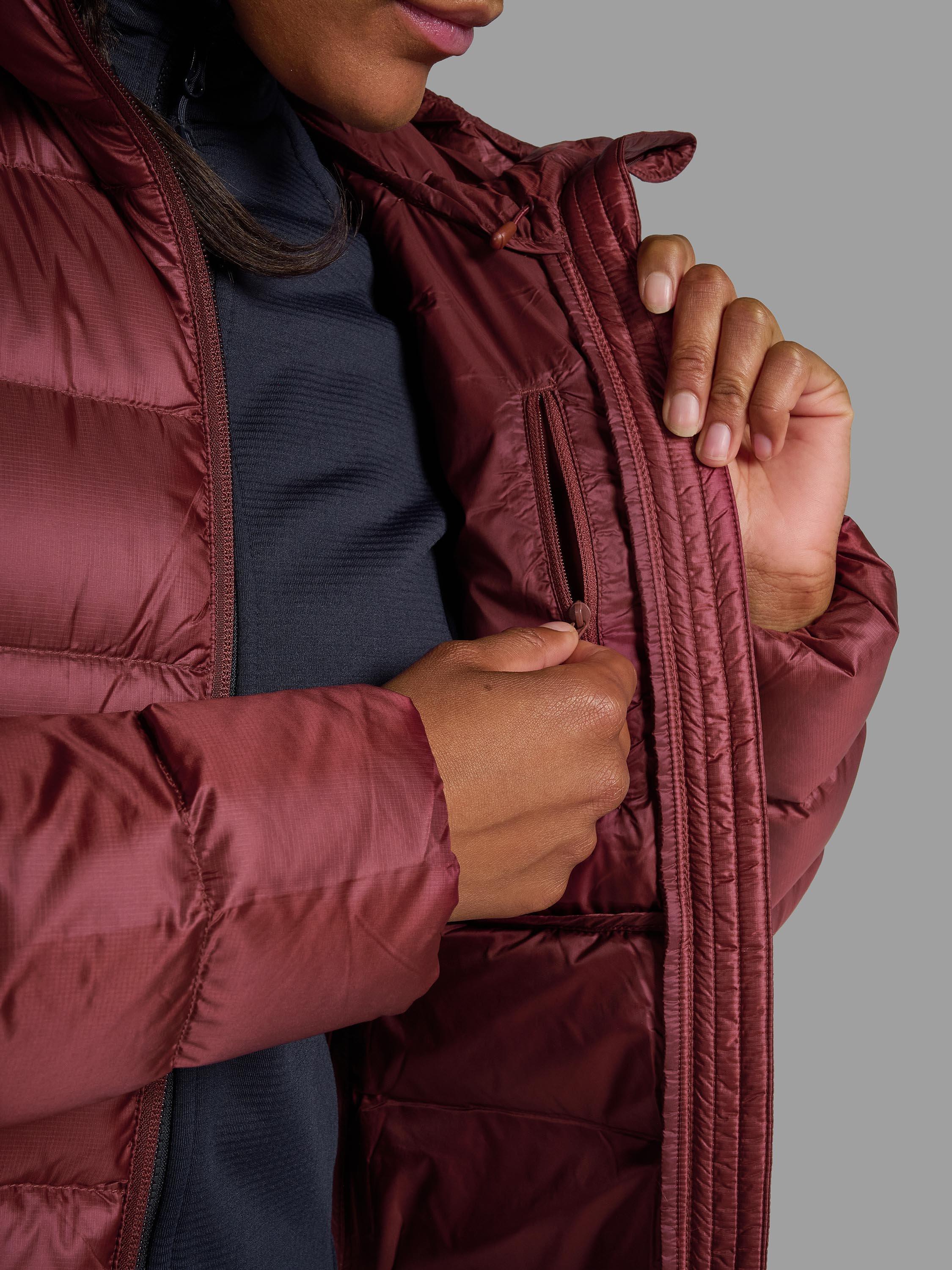 Product image 6 of 11, which shows Montane Women's Anti Freeze XT Hooded Down Jacket, Sumac, 8