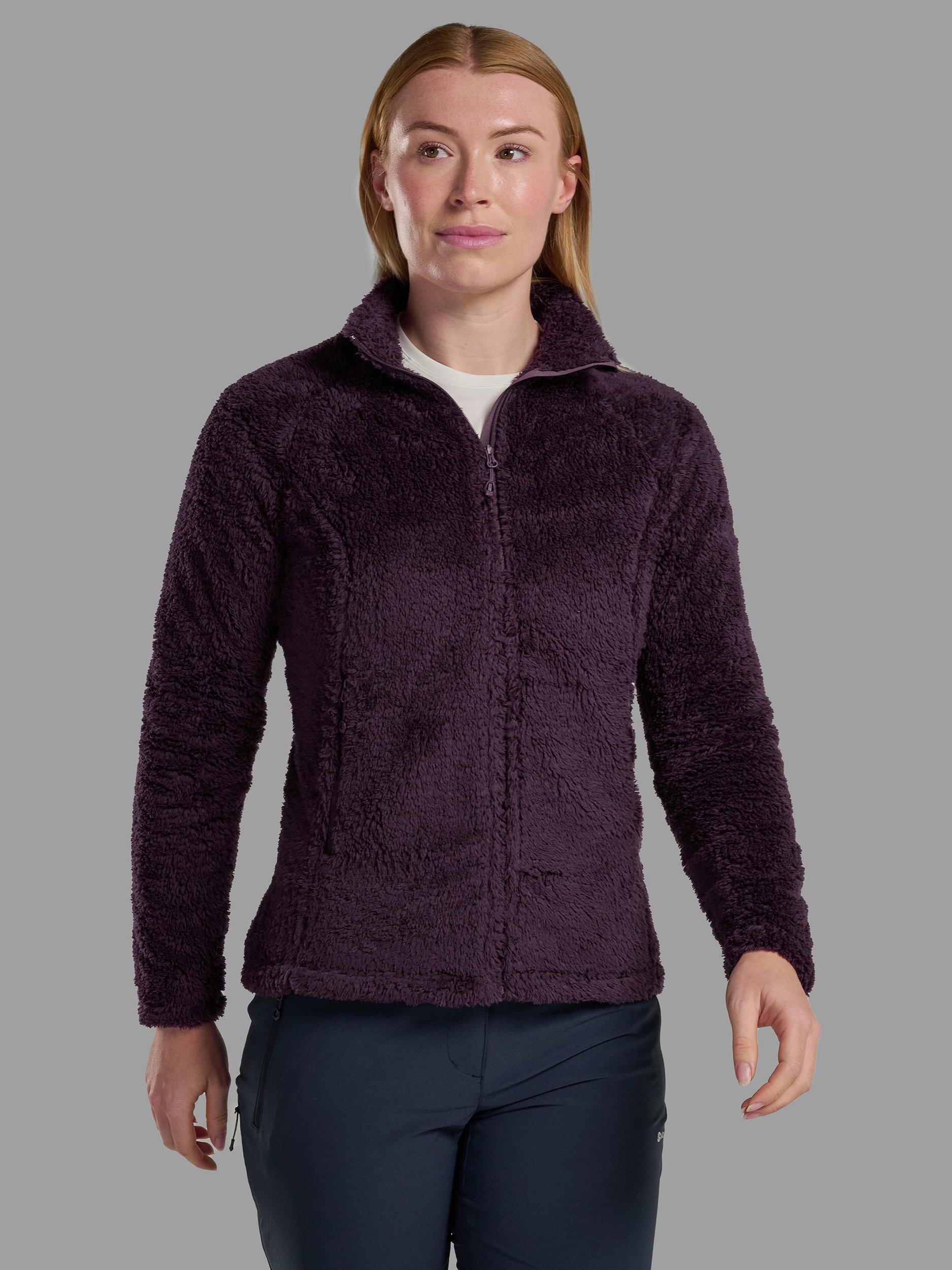 Product image 1 of 5, which shows Montane Caldus Fleece Jacket, Mulberry, 8