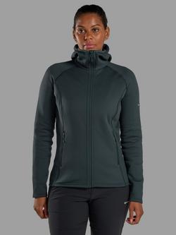 Montane Fury Women's Midweight Fleece Hoodie, Deep Forest