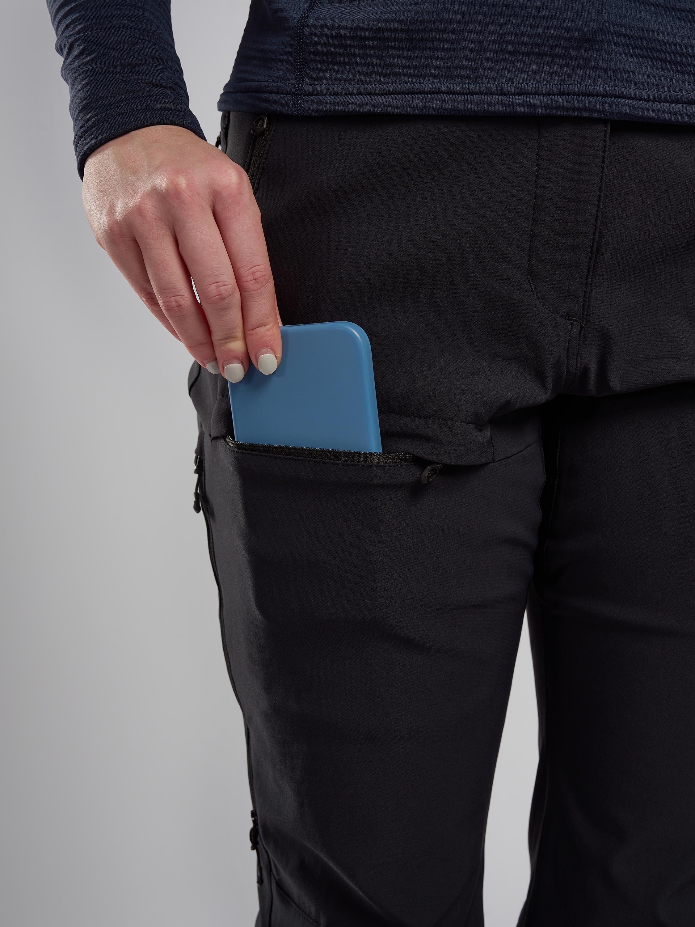 Product image 8 of 11, which shows Montane Women's Terra Stretch XT Trousers, Black, 8R