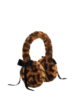 Small Stuff Kids' Leopard Print Ear Muffs, Multi, Multi