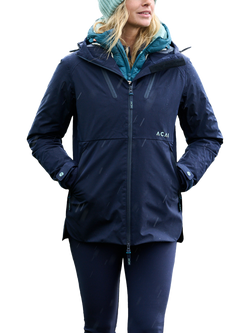ACAI Rainscape Waterproof & Windproof Hooded Jacket, Deep Navy