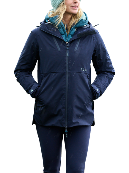 ACAI Rainscape Waterproof & Windproof Hooded Jacket, Deep Navy