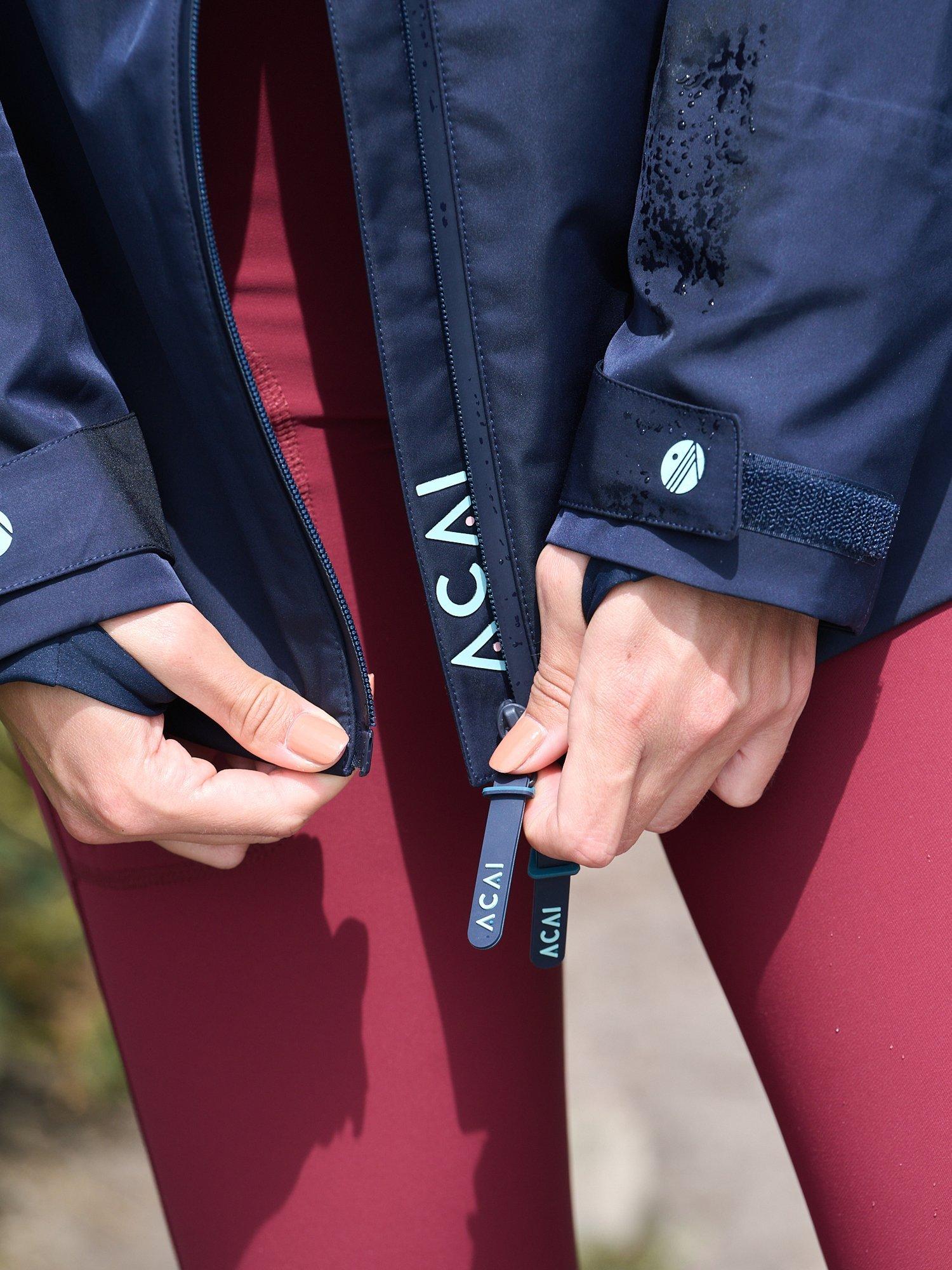 Product image 5 of 6, which shows ACAI Rainscape Waterproof & Windproof Hooded Jacket, Deep Navy, 6