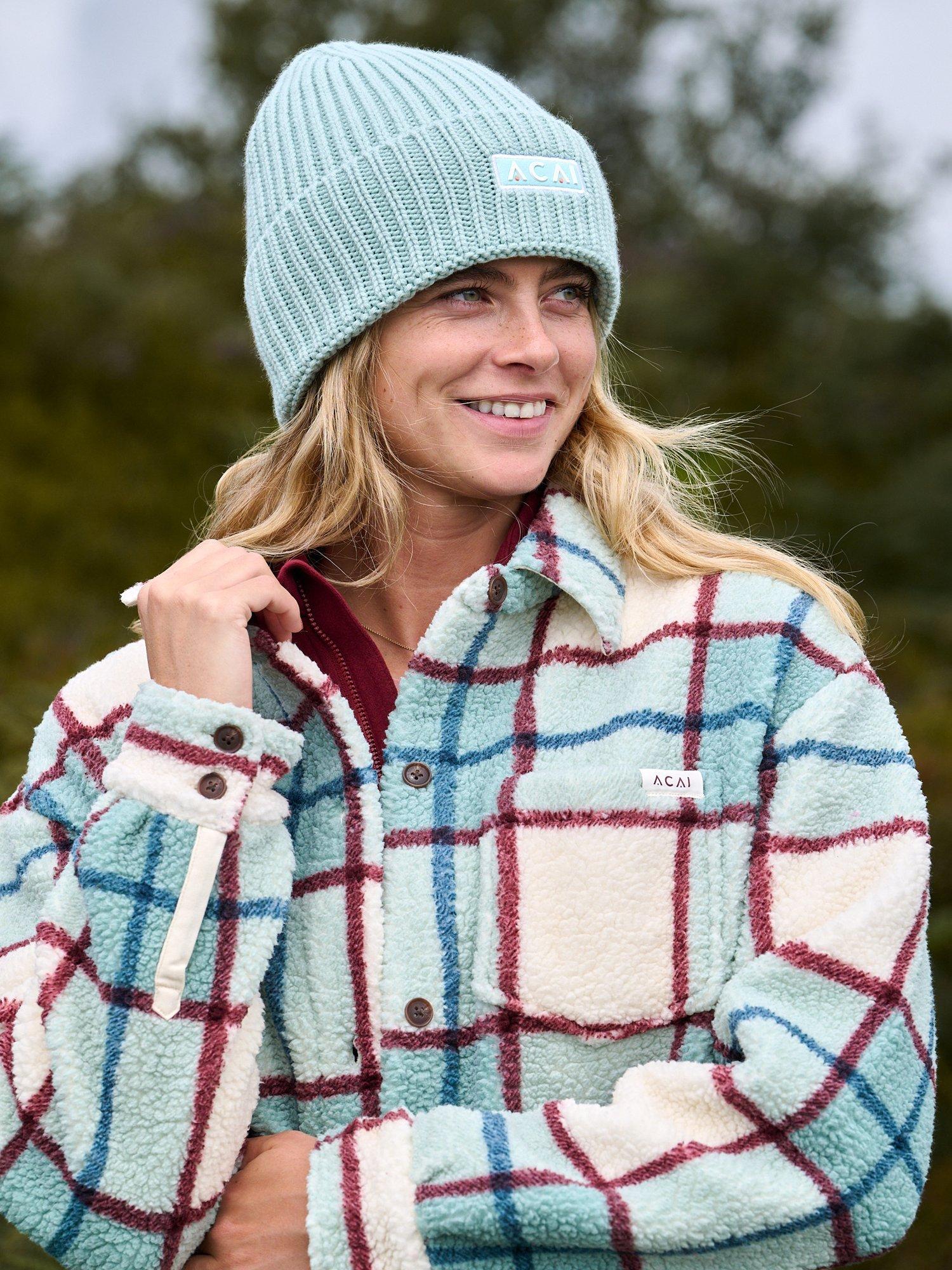 ACAI Outlander Fleece Check Shirt, Wild Fern