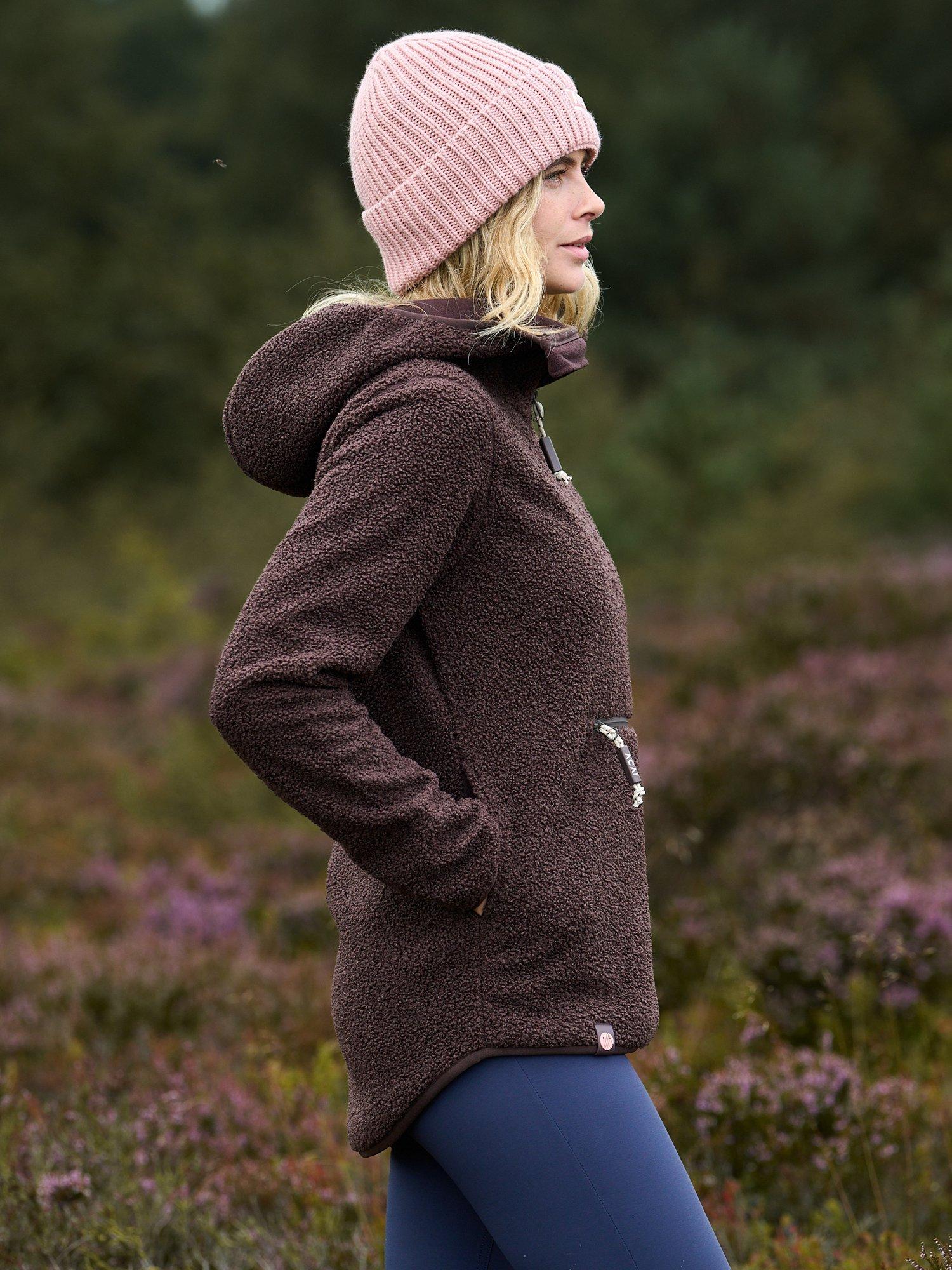 Product image 2 of 7, which shows ACAI Windproof Gale Hooded Fleece , Chocolate Plum, 6
