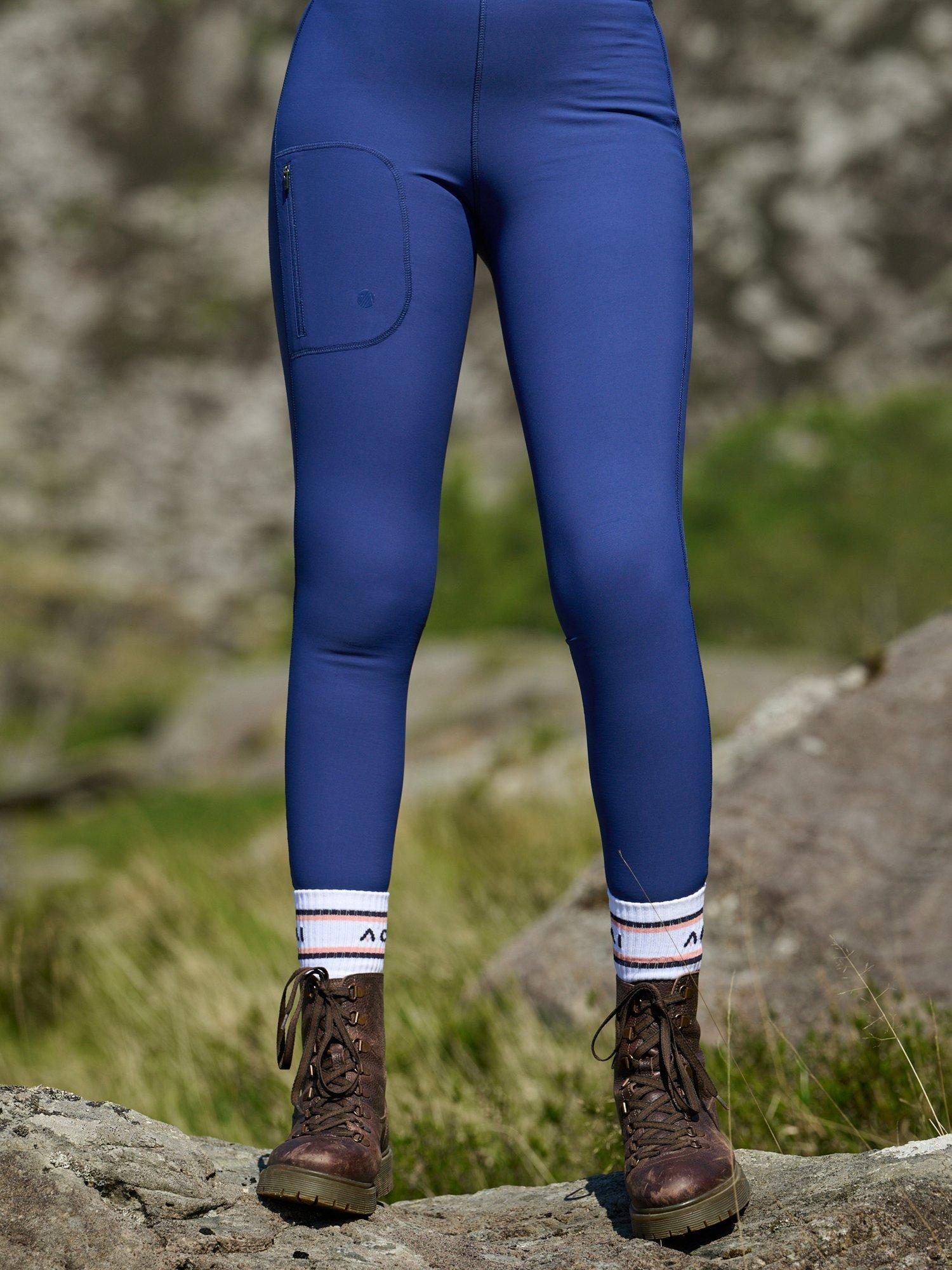 Product image 2 of 6, which shows ACAI Softshell Leggings, Twilight Blue, XXS Reg