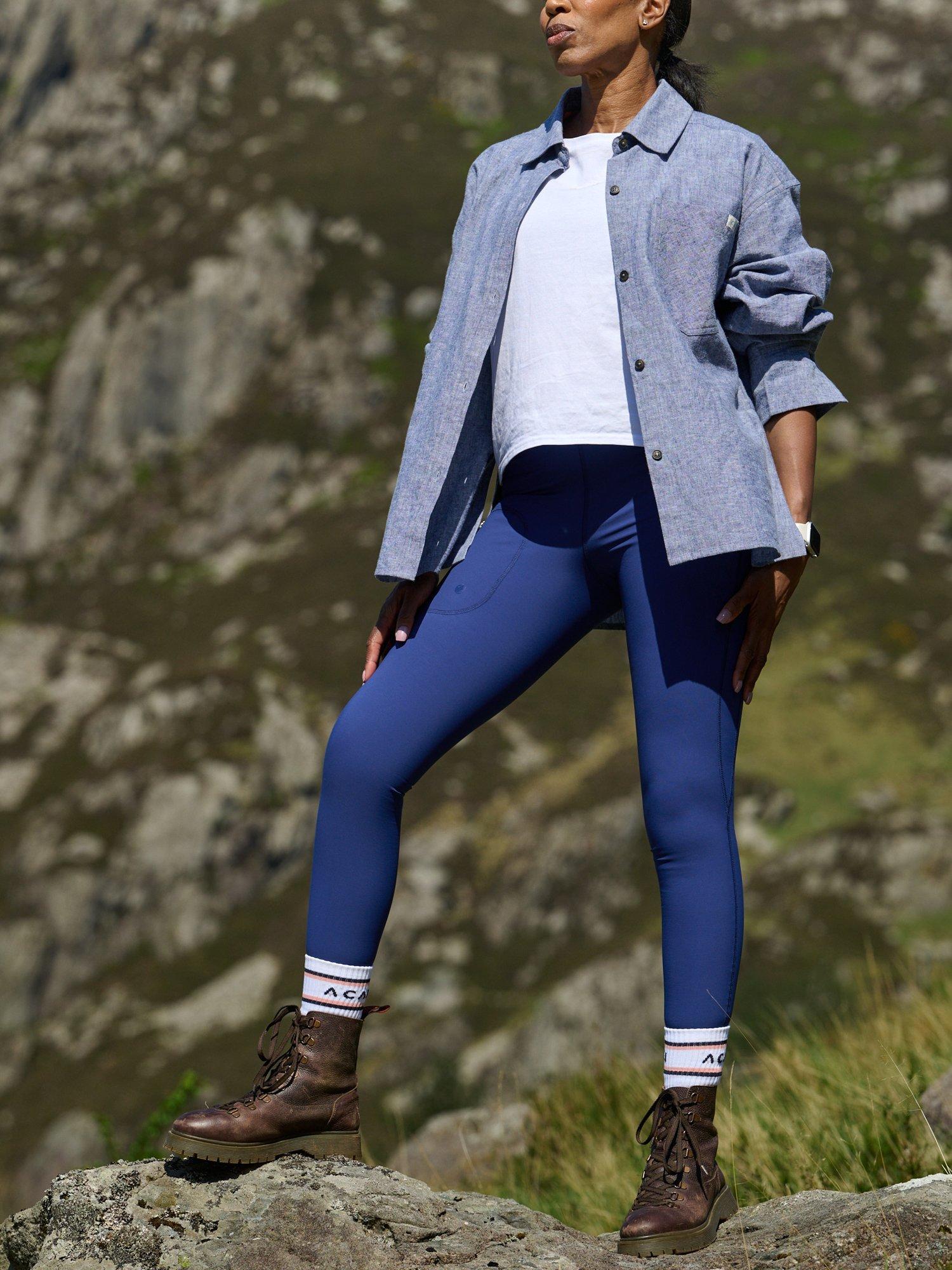 Product image 6 of 6, which shows ACAI Softshell Leggings, Twilight Blue, XXS Reg