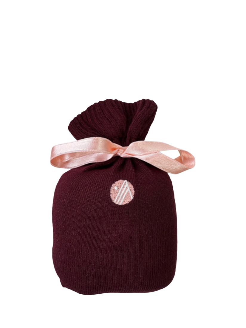 Product image 2 of 2, which shows ACAI Embroidered Logo Bamboo Rich Hiking Socks, Roasted Fig, One Size