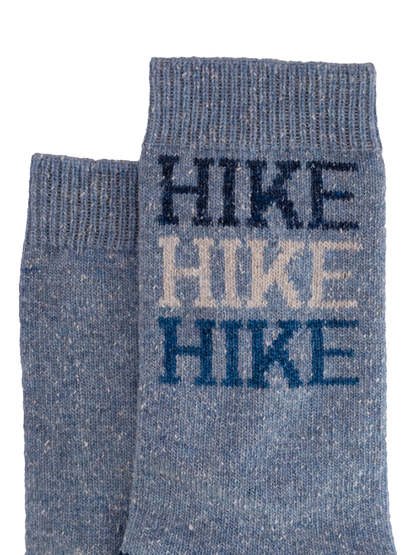 Product image 2 of 2, which shows ACAI Hike Hike Hike Wool Blend Socks, Blue Marl