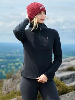 ACAI Endurasoft Quarter Zip Top - view 2, Black
