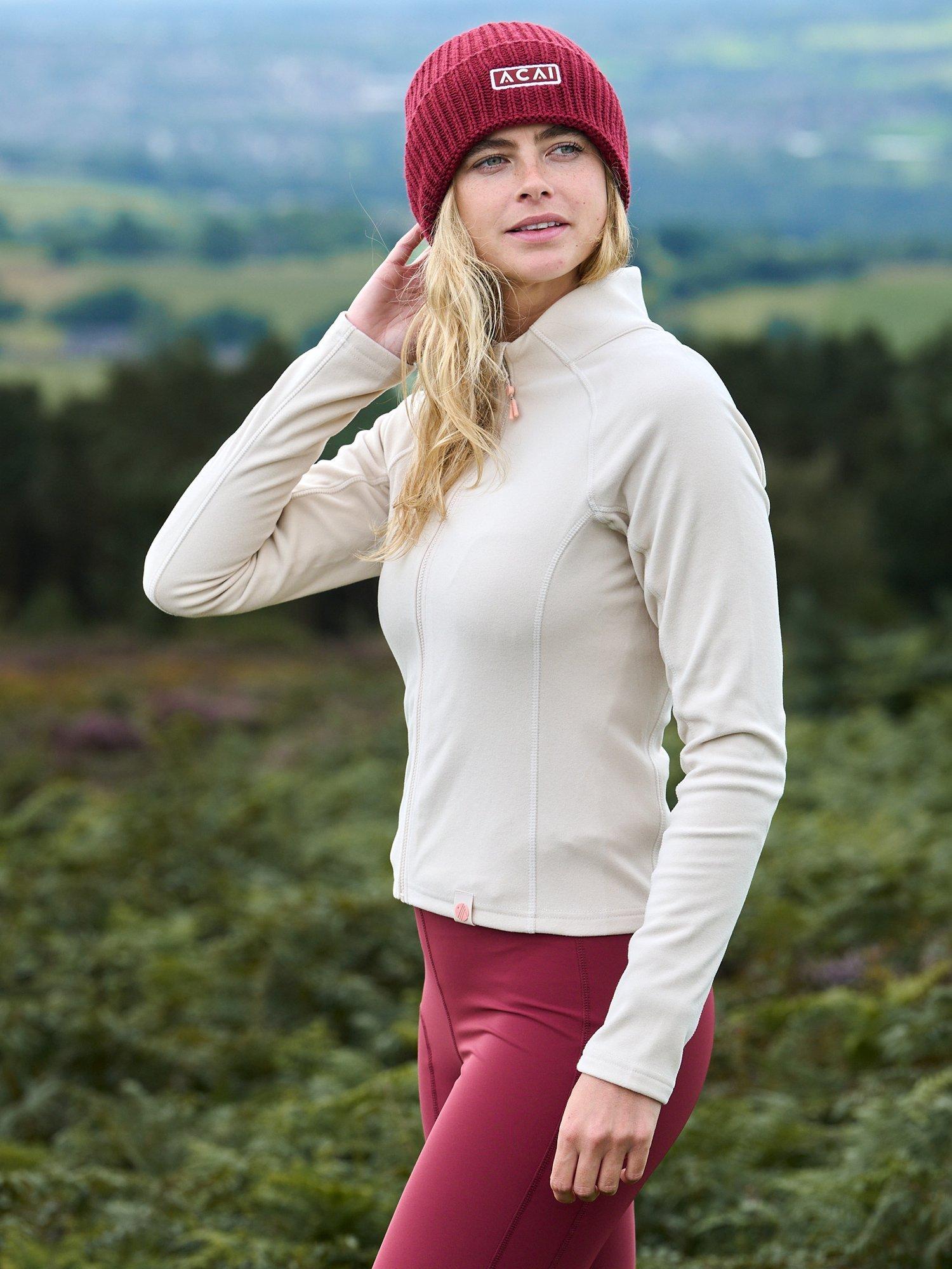 Product image 2 of 5, which shows ACAI Endurasoft Full Zip Top, Off White, 6