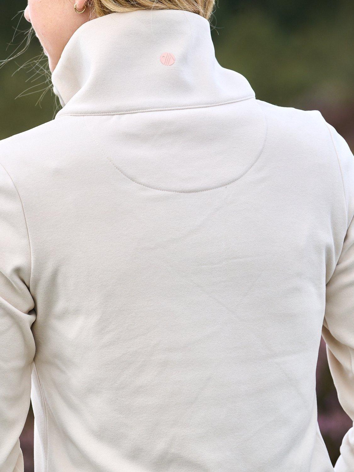 Product image 4 of 5, which shows ACAI Endurasoft Quarter Zip Top, Off White, 6