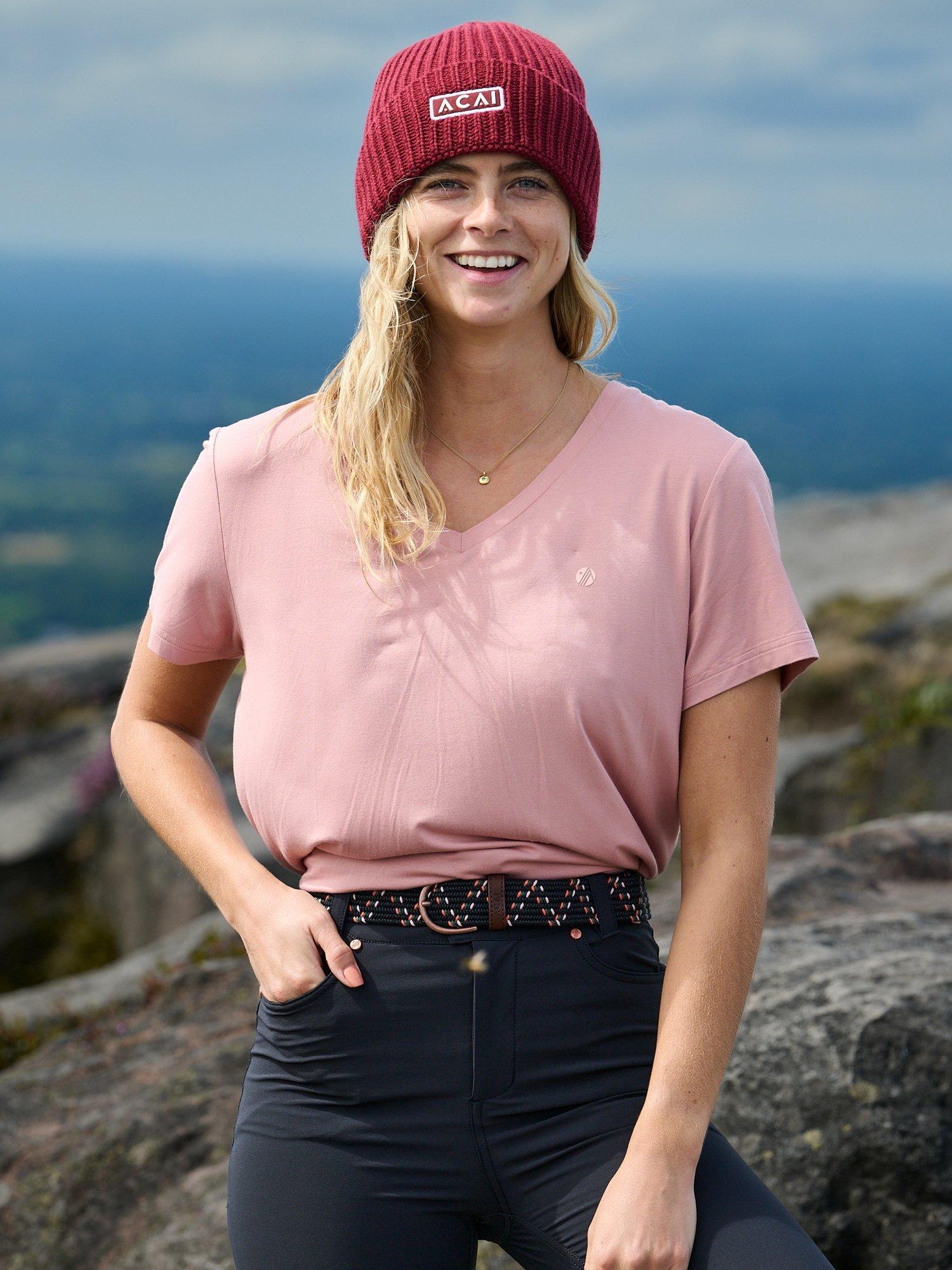 Product image 2 of 3, which shows ACAI Relax T-Shirt, Dusky Pink, 6