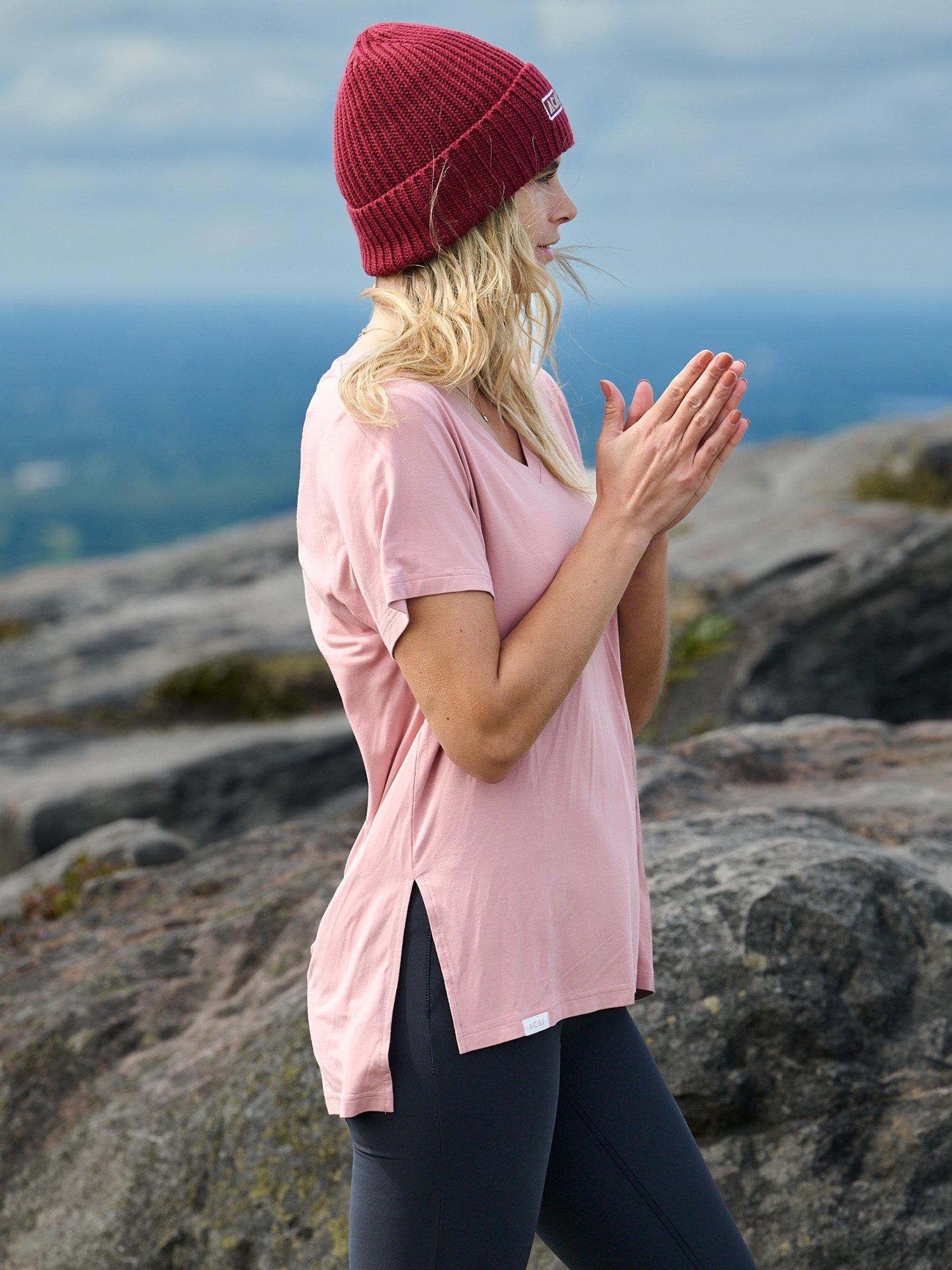 Product image 3 of 3, which shows ACAI Relax T-Shirt, Dusky Pink, 6