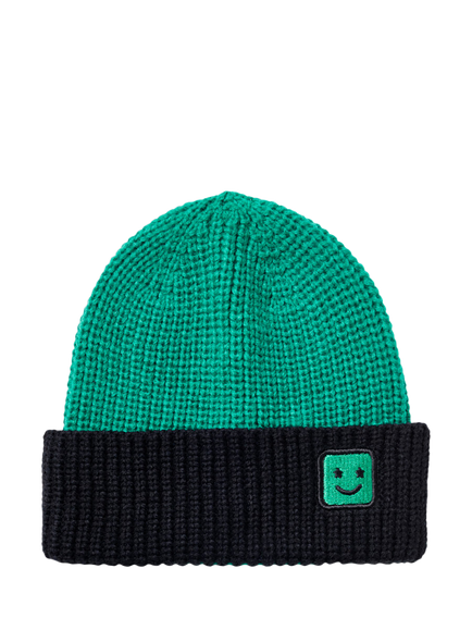 Small Stuff Kids' Knitted Beanie Hat and Gloves Set - view 2, Green
