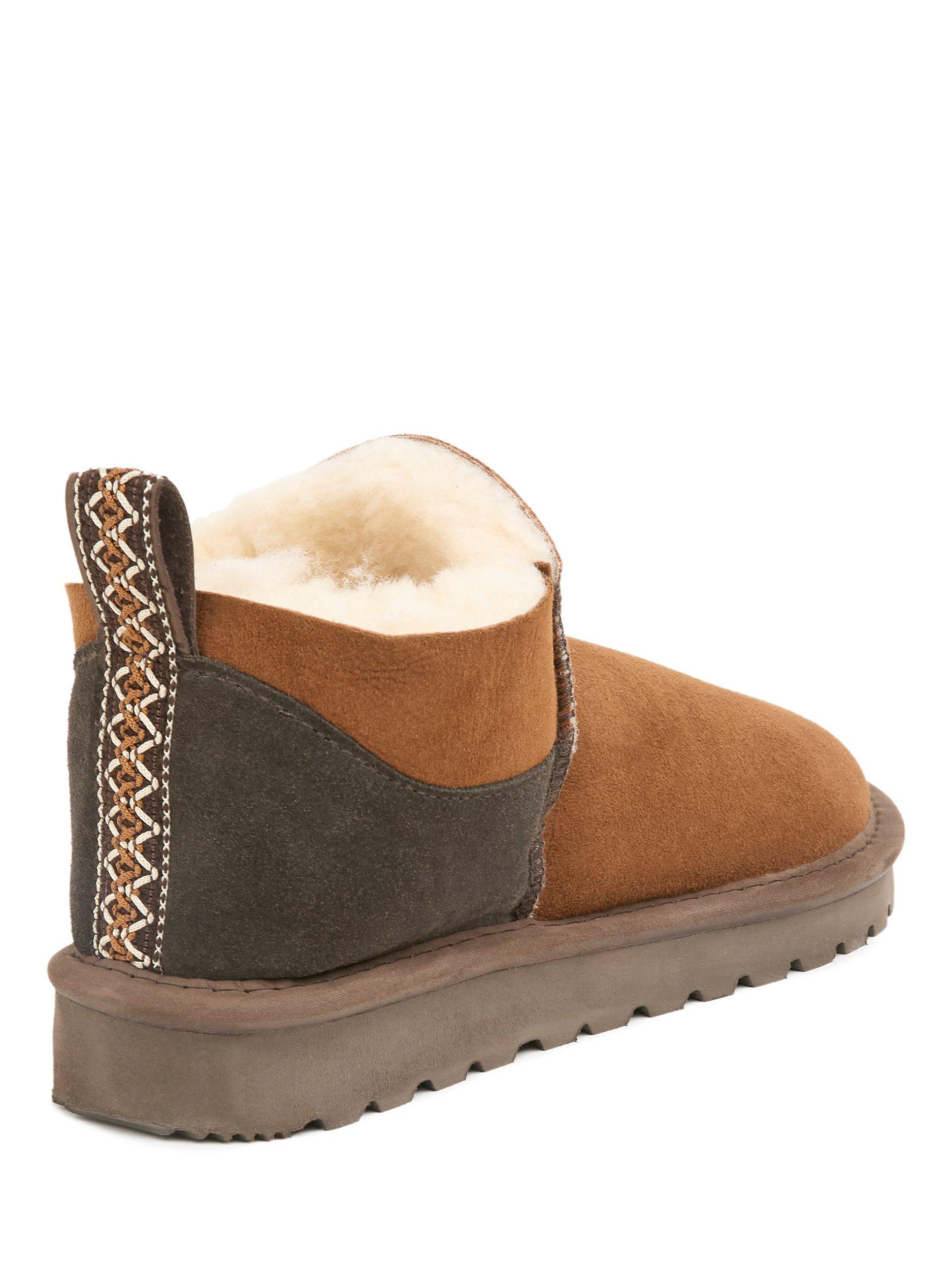 Product image 3 of 5, which shows Celtic & Co. Celt Super Shortie Sheepskin Boots, Toffee, 3