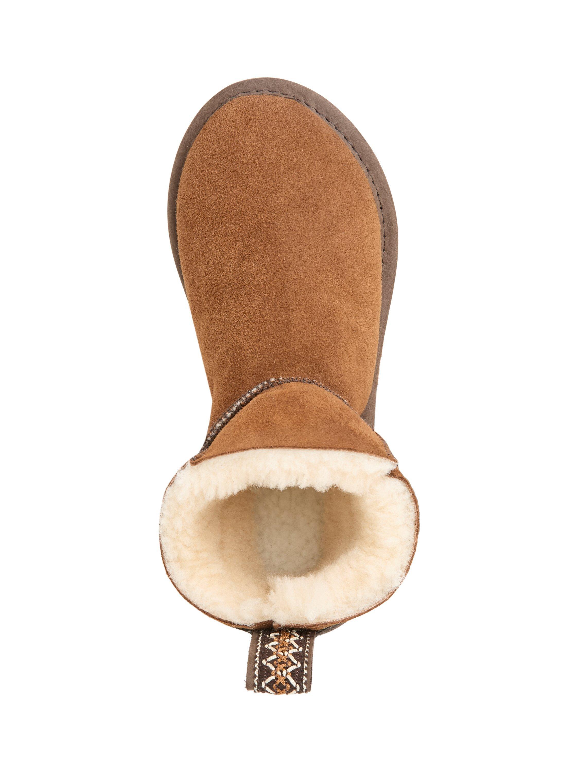Product image 4 of 5, which shows Celtic & Co. Celt Super Shortie Sheepskin Boots, Toffee, 3