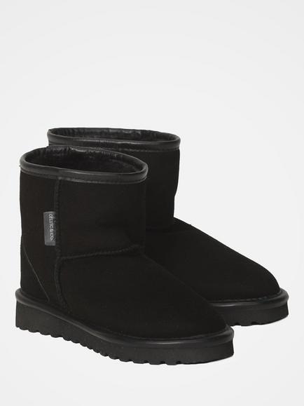 Celtic & Co. Classic Shortie Sheepskin Boots, Black - view 2, Black