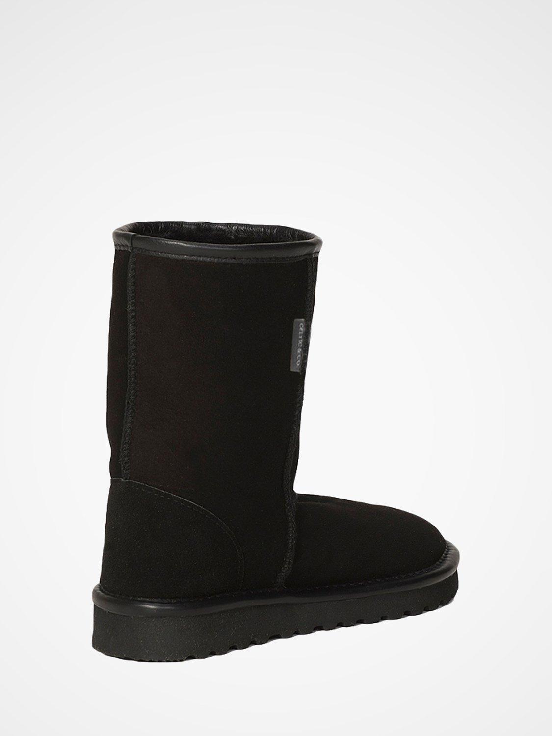 Product image 4 of 4, which shows Celtic & Co. Classic Sheepskin Boots, Black, 3