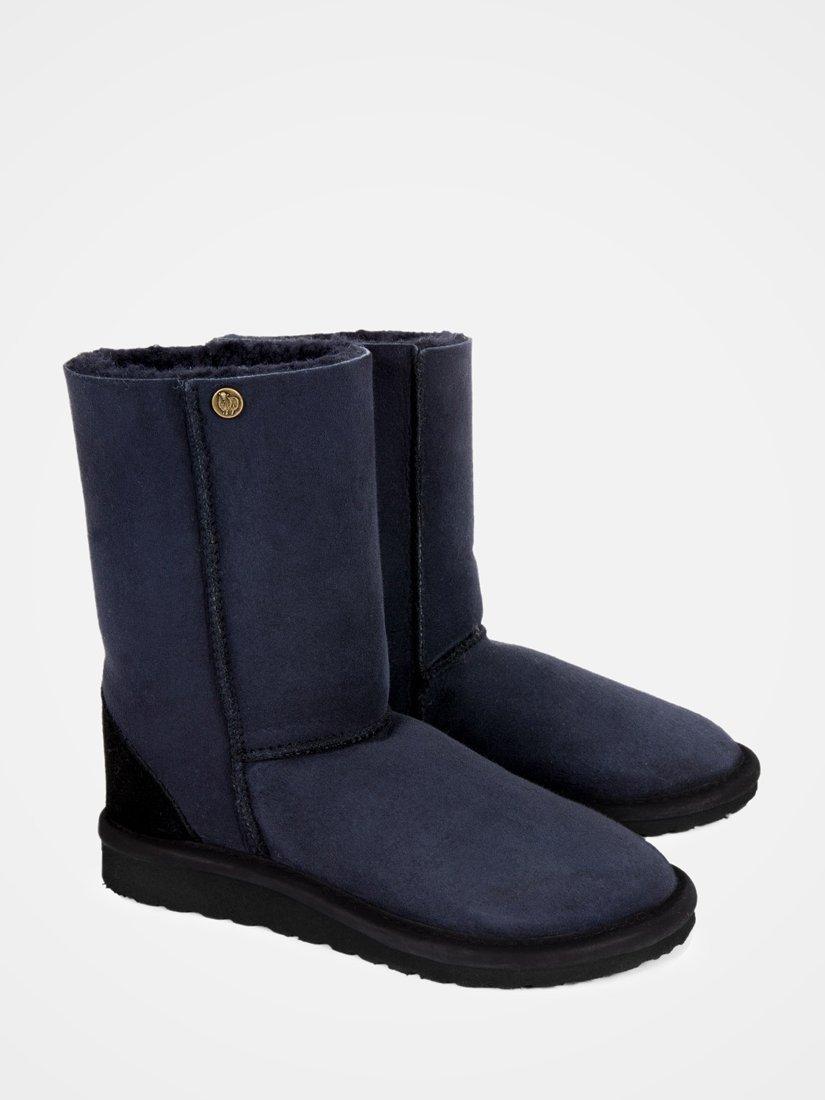 Product image 2 of 4, which shows Celtic & Co. Original Celt Sheepskin Boots, Navy, 3
