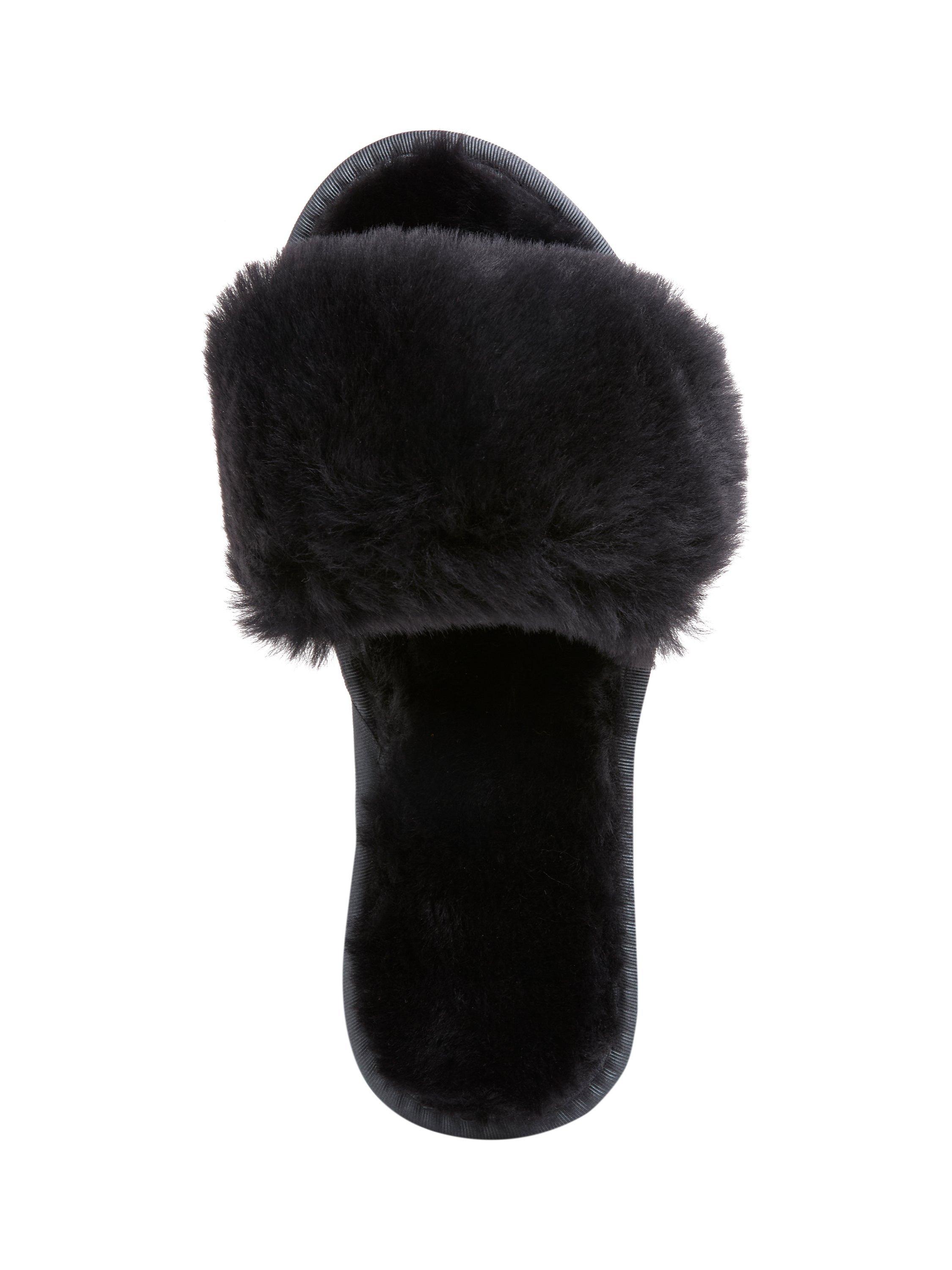 Product image 5 of 6, which shows Celtic & Co. Sheepskin Luxe Slider Slippers, Navy, 3
