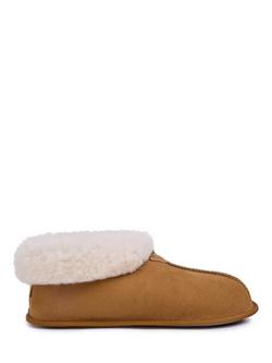 Celtic & Co. Sheepskin Soft Sole Bootee Slippers, Spice