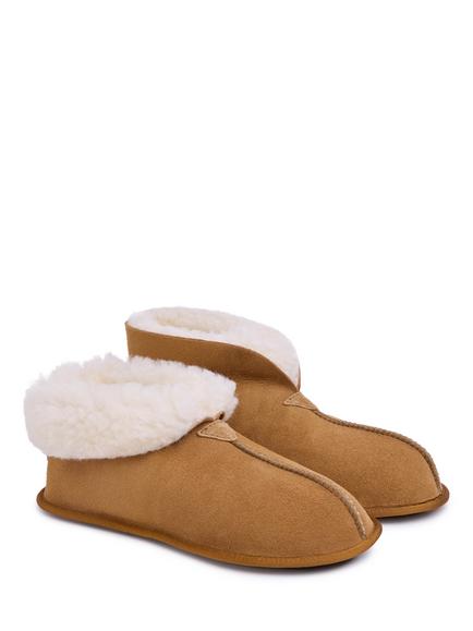 Celtic & Co. Sheepskin Soft Sole Bootee Slippers - view 2, Spice