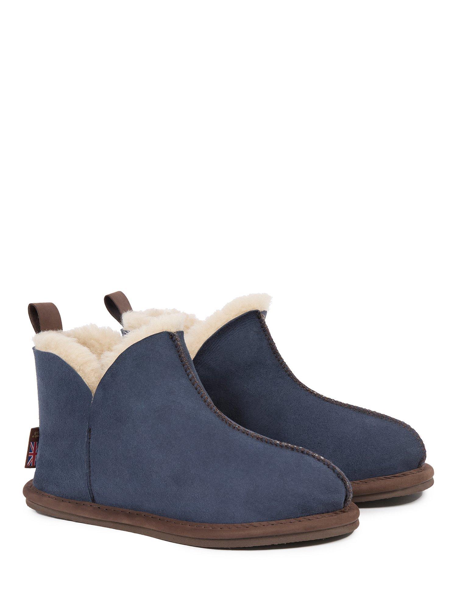 Product image 2 of 7, which shows Celtic & Co. Sheepskin Slipper Boots, Blue Iris, 3