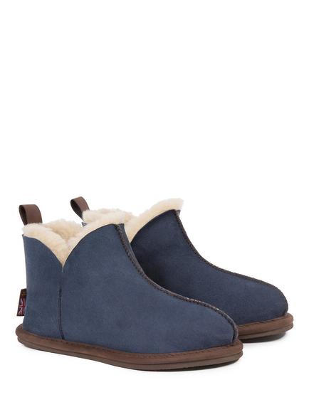 Celtic & Co. Sheepskin Slipper Boots, Blue Iris - view 2, Blue Iris