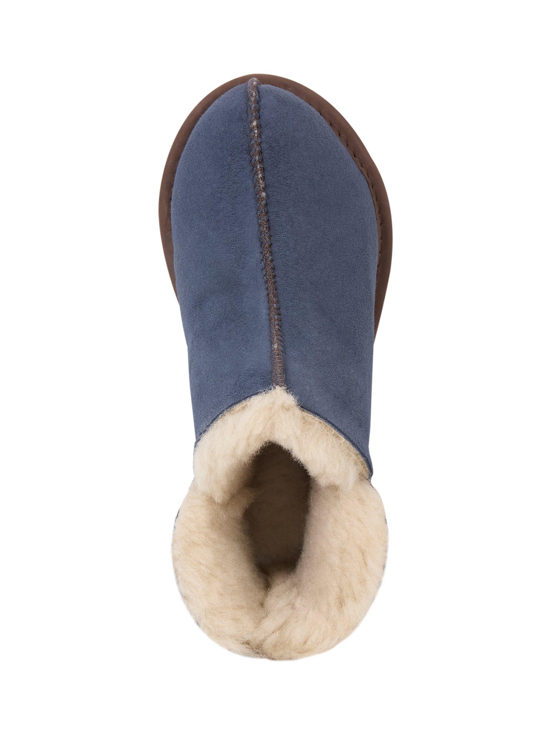 Product image 6 of 7, which shows Celtic & Co. Sheepskin Slipper Boots, Blue Iris, 3