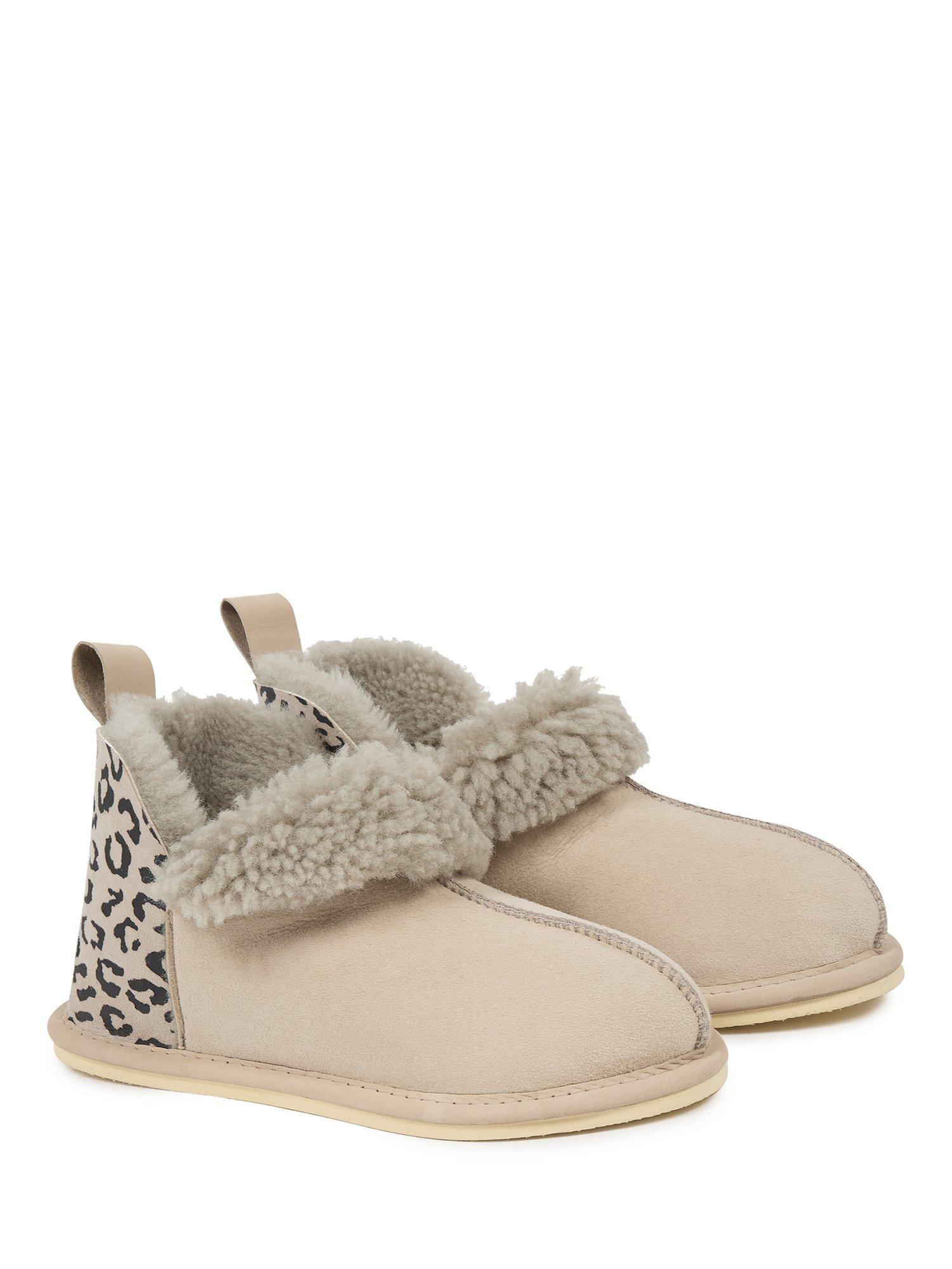 Product image 2 of 7, which shows Celtic & Co. Sheepskin Slipper Boots, Oatmeal, 3