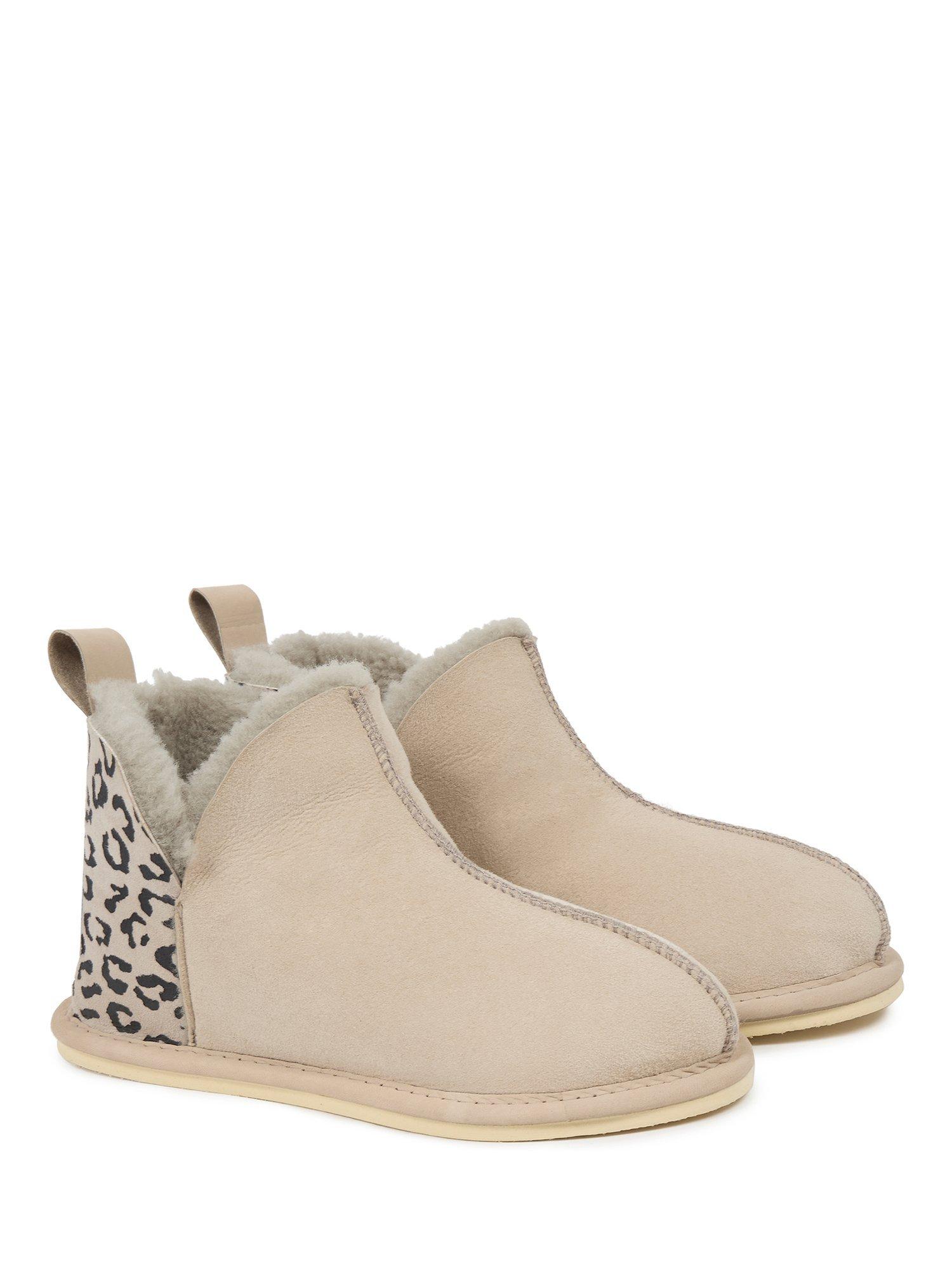 Product image 4 of 7, which shows Celtic & Co. Sheepskin Slipper Boots, Oatmeal, 3