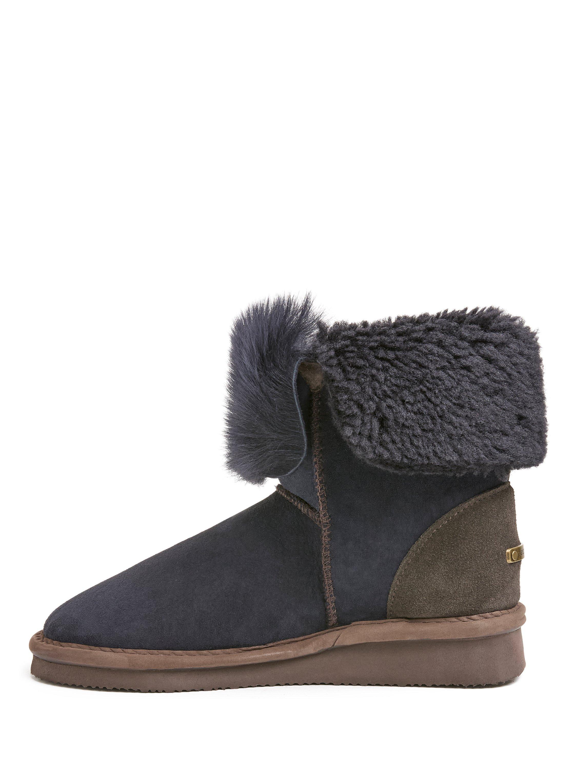 Product image 3 of 5, which shows Celtic & Co. Toscana Trim Slipper Boots, Dark Navy, 3