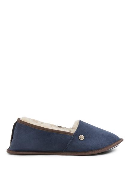 Celtic & Co. Venetian Sheepskin Ballerina Slippers, Blue Iris