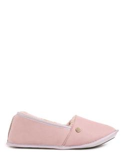 Celtic & Co. Venetian Sheepskin Ballerina Slippers, Dusky Pink, Dusky Pink