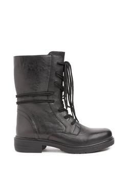 Celtic & Co. Leather Derby Ankle Boots, Black, Black