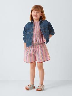 John Lewis Kids' Patch Pocket Denim Jacket, Blue - view 2, Blue