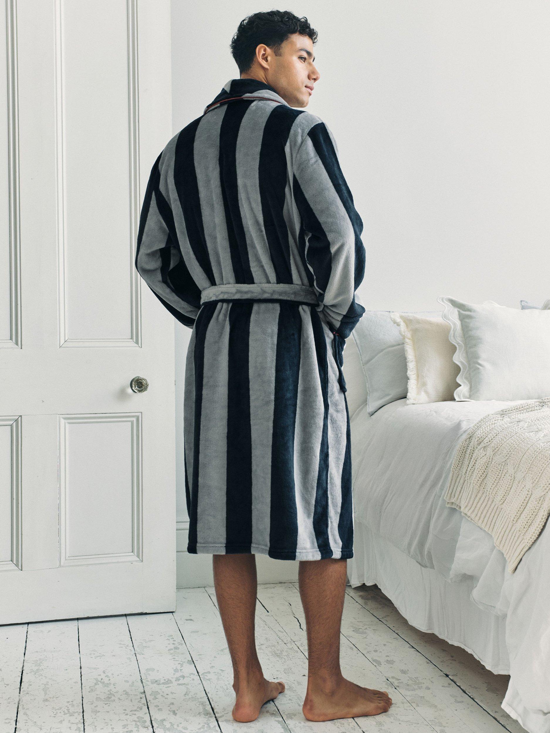 Product image 4 of 5, which shows Chelsea Peers Stripe Dressing Gown, Multi, S