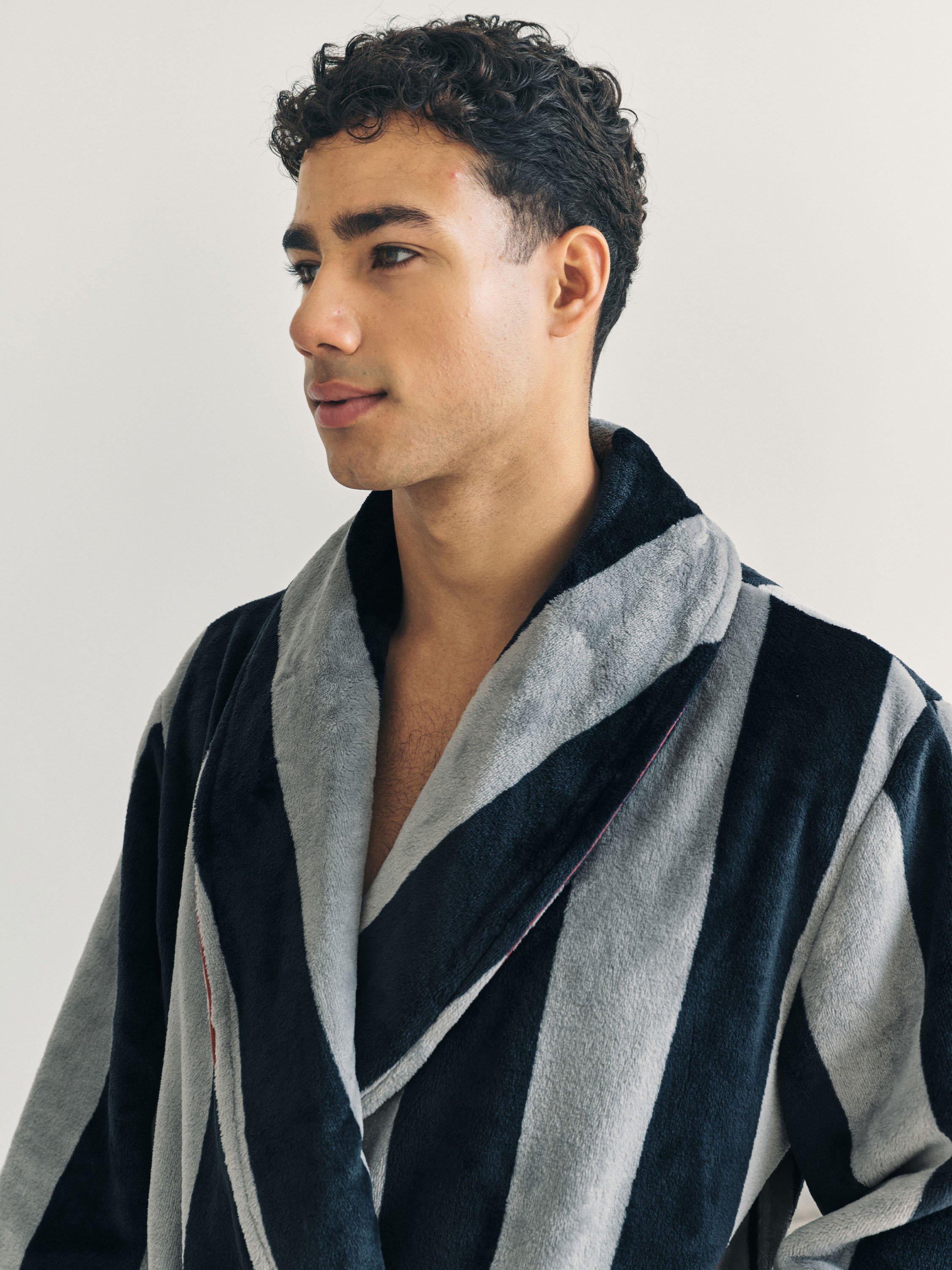 Product image 5 of 5, which shows Chelsea Peers Stripe Dressing Gown, Multi, S
