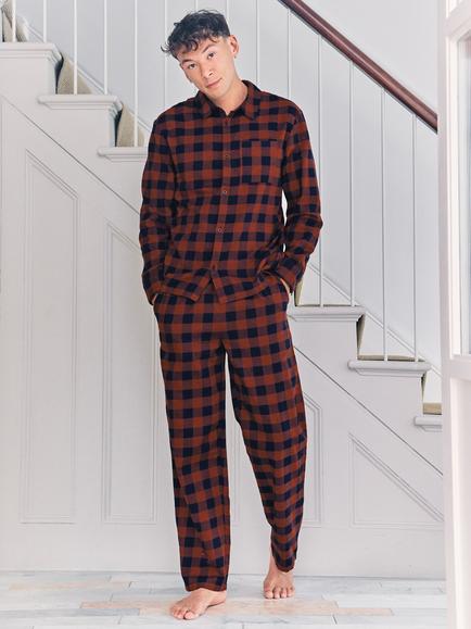 Chelsea Peers Check Cotton Pyjama Set, Multi, Multi